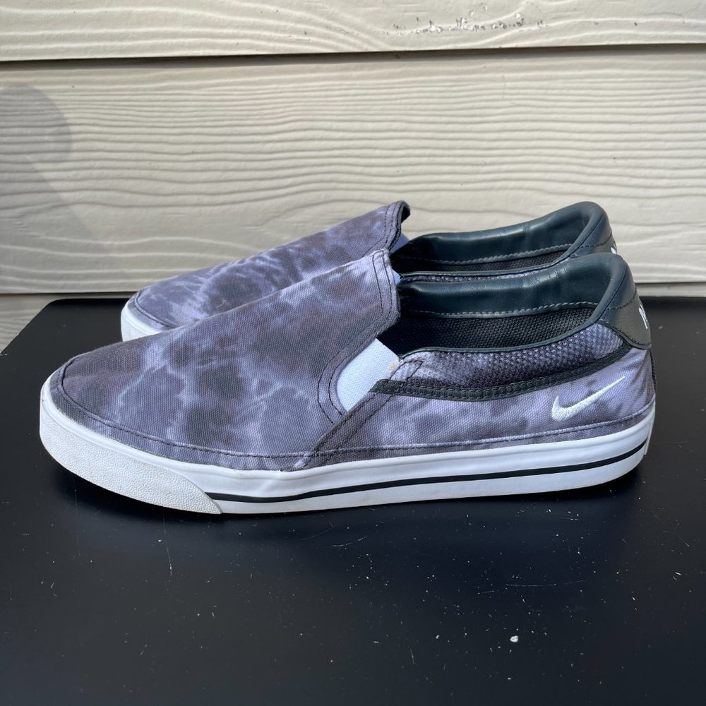 Nike Men's Court Legacy Print Tie-Dye Grey Fog Shoes Sneakers Size 10 - Picture 6 of 13
